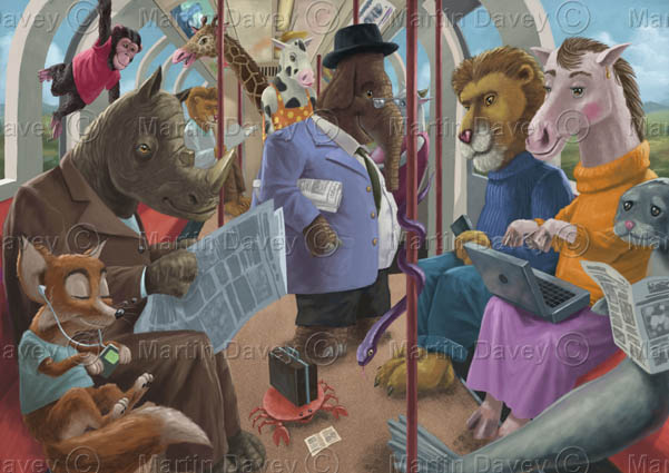 Animals Commuting In To Work - 