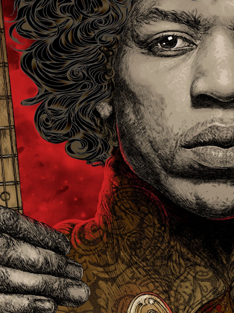 Jimi Hendrix Portrait � The End Of The Traffic Ill - 