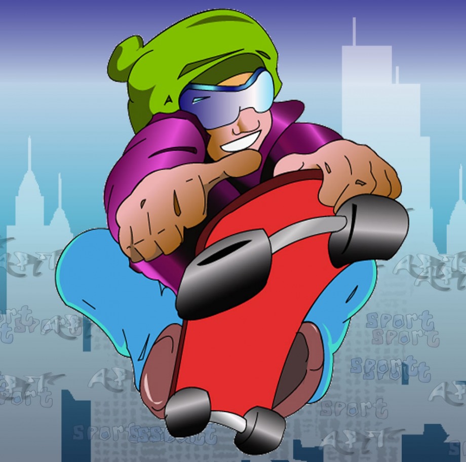 Skate Cartoon - 