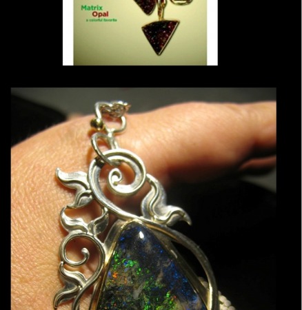  Scrolling Opal Pendant from June, 2007 issue of L by Jessica and Mark Anderson