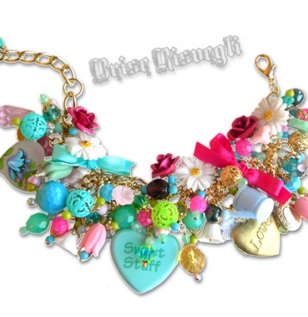 GIRLY GARDENING charm bracelet by Brise Risvegli