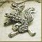  silver wolf pendant (first silver work)