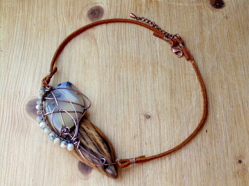 Magnolia Petal Necklace - 