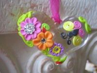 Suncatcher Butterfly Heart Necklace - 