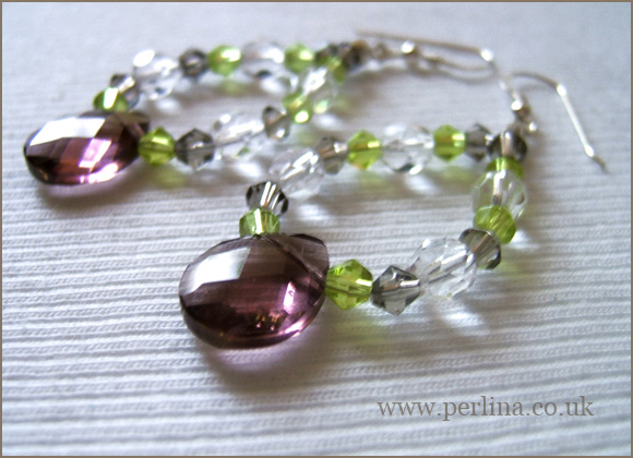 Cherry Drop Swing Earrings - 