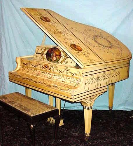 Baby Grand Piano. Decorative Painting. - 