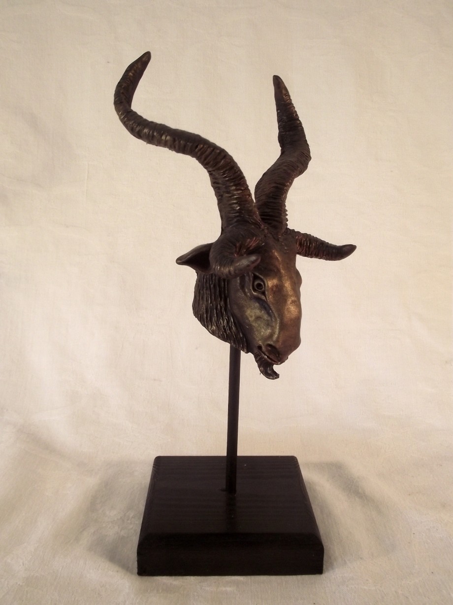 Baphomet Sabbatic Goat Head Bust - 