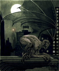 Gargoyle Perched On Gargoyle - 