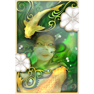 Drowned - Art Nouveau Digital Horror Fantasy Illus - 