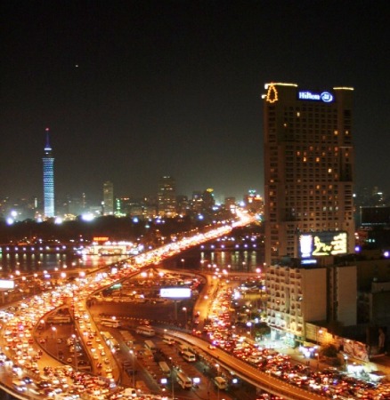Cairo Egypt Traffic Jam by Sheryl Chapman-Vrhel