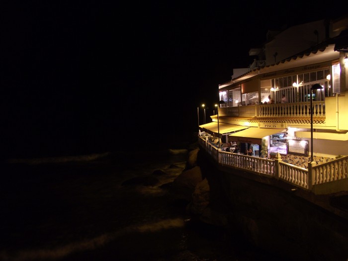 'Fish Restaurants' Night Shot. - 