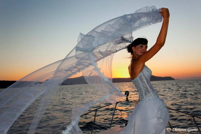 Santorini Boat Wedding - 
