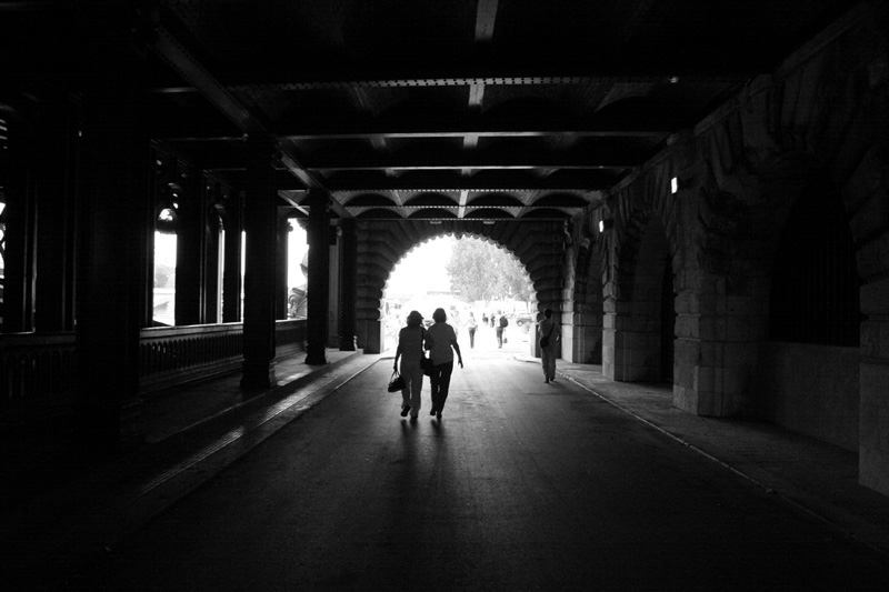 Under A Bridge Over The River Seine, Paris - 