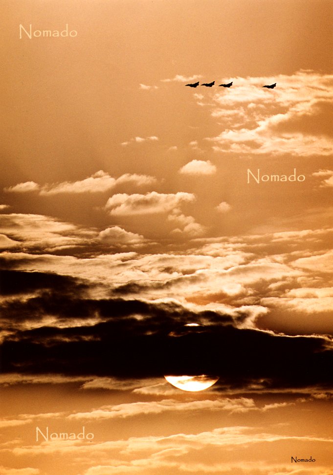 Rafales Planes  In Sunset - 