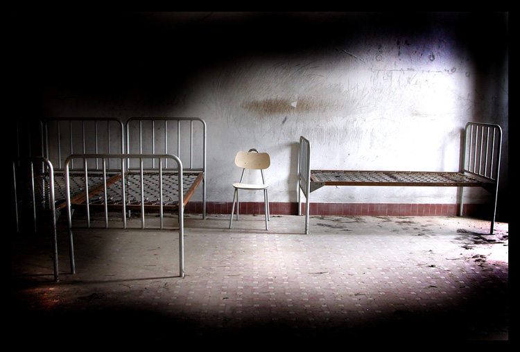 Skeletons -- Abandoned Lunatic Asylum - 