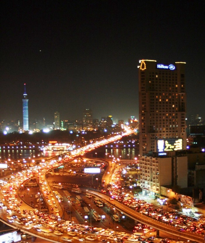 Cairo Egypt Traffic Jam - 