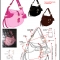 Fall/Girls Line Faux suede flap hobo with snake tr