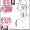 Spring/Girl Line Printed PVC mini backpack and cos