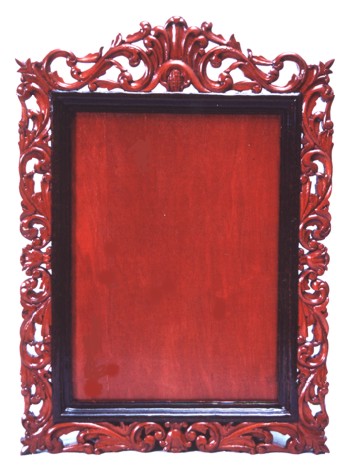 WILD PASSION - Hand Carved Wooden Frame Mahogany - 