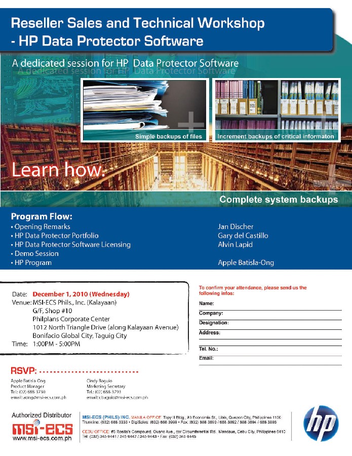 HP Technical Workshop - 