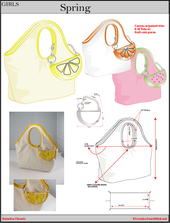 SPRING Canvas Tote W/ Added Coin Purse - 