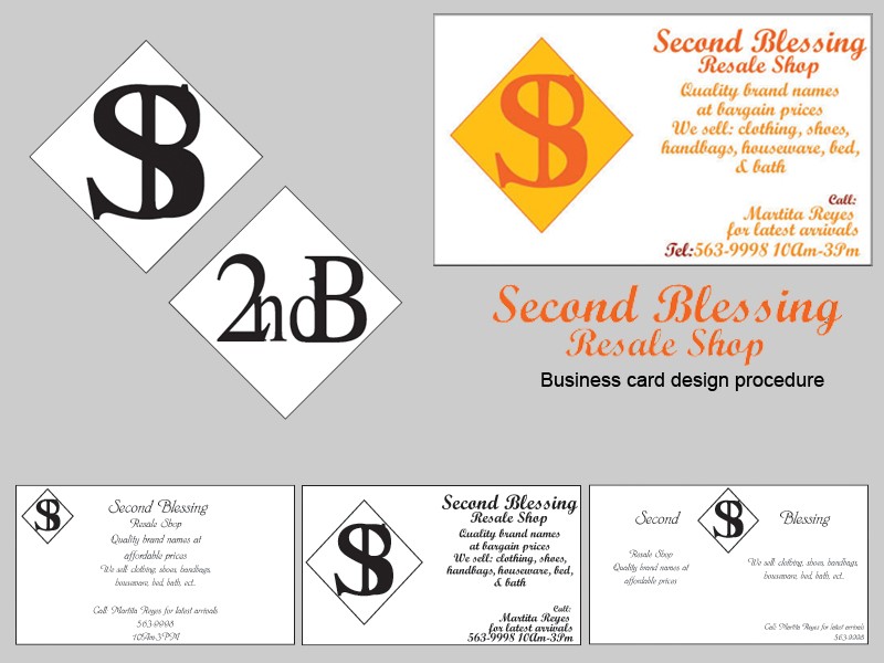 Business Card Process Layout - 