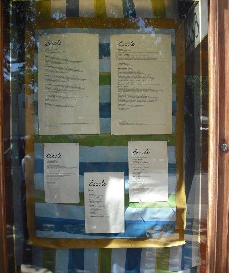 Menu Display For Eccolo - 