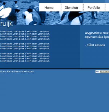 First try-out for my personal site by Johan Michel Struijk