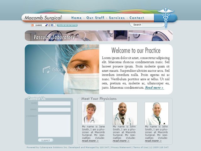 Macomb Surgical Web Design - 