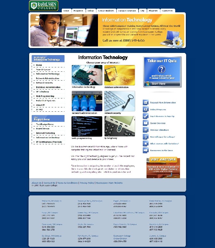 Rasmussen School Of IT Website - 