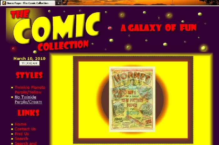 Comic Collection Home Page - 
