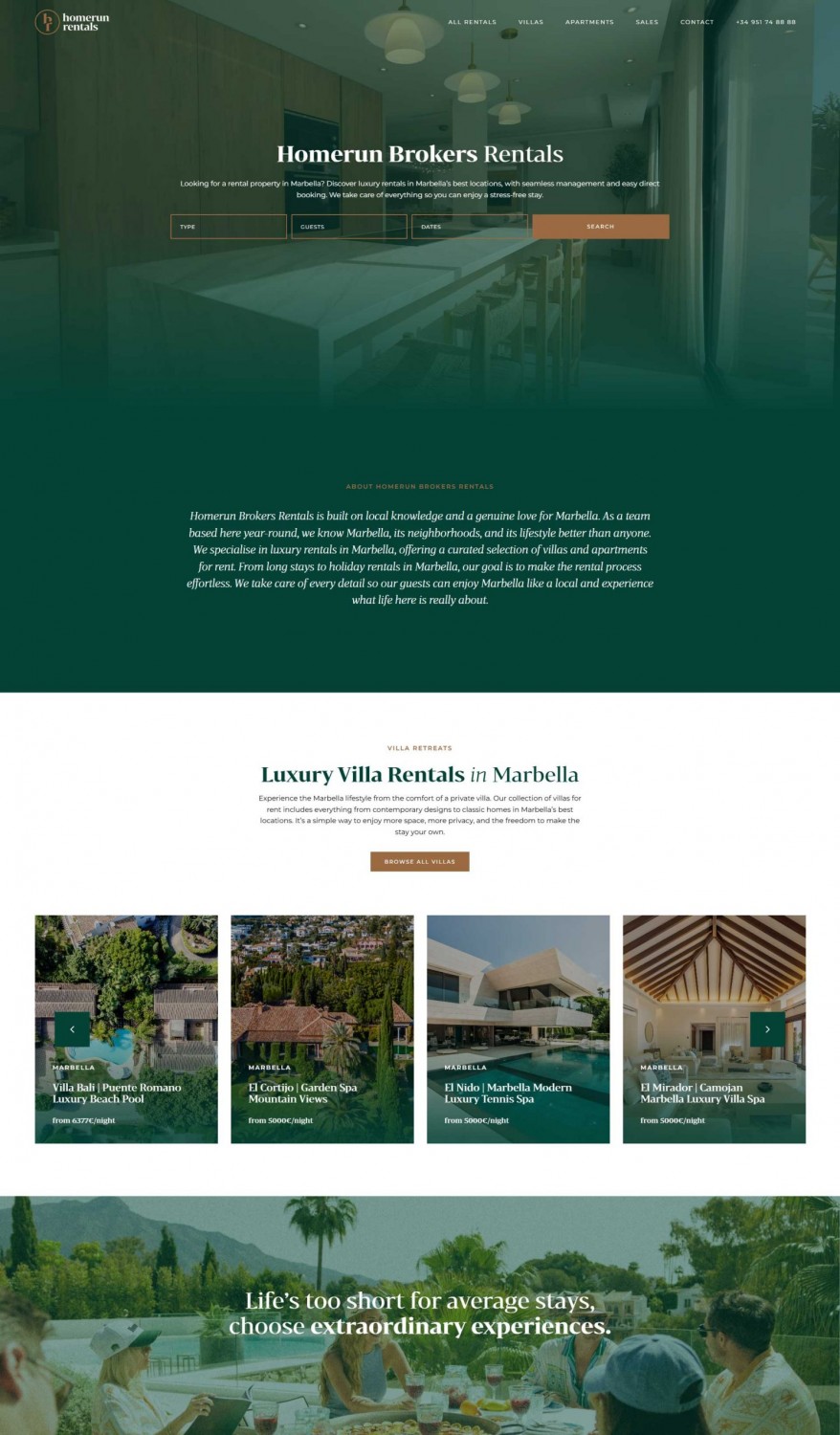 Real Estate Rental Platform Website Design - 