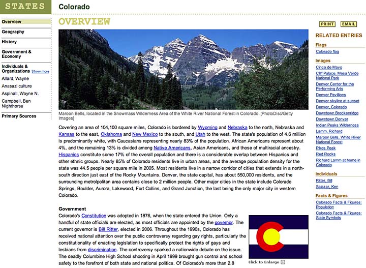 Colorado: State Reference Page - 
