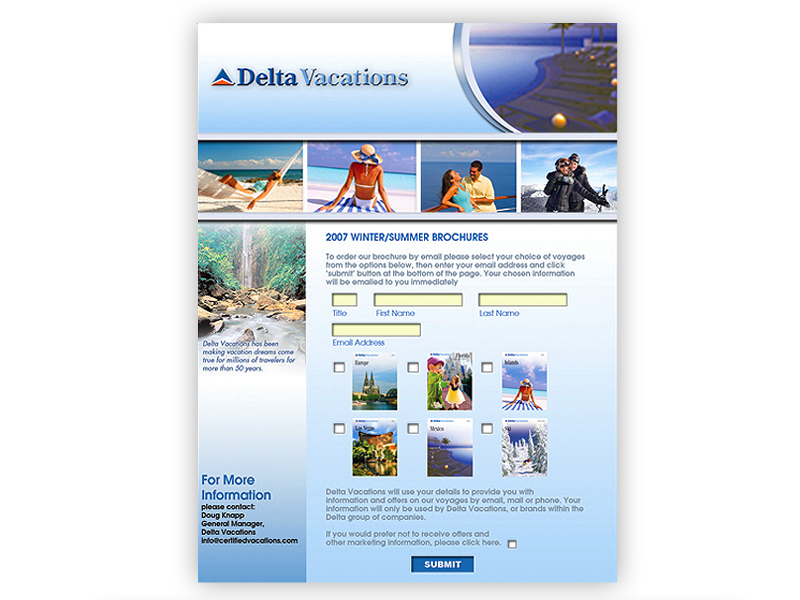 Certified Delta Vacations Website - 